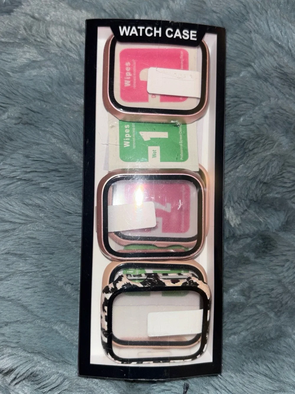 Universal Black & Rose Gold Watch Case Set for Smartwatches